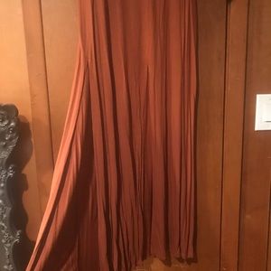 Forever 21 Burnt Orange Maxi Skirt